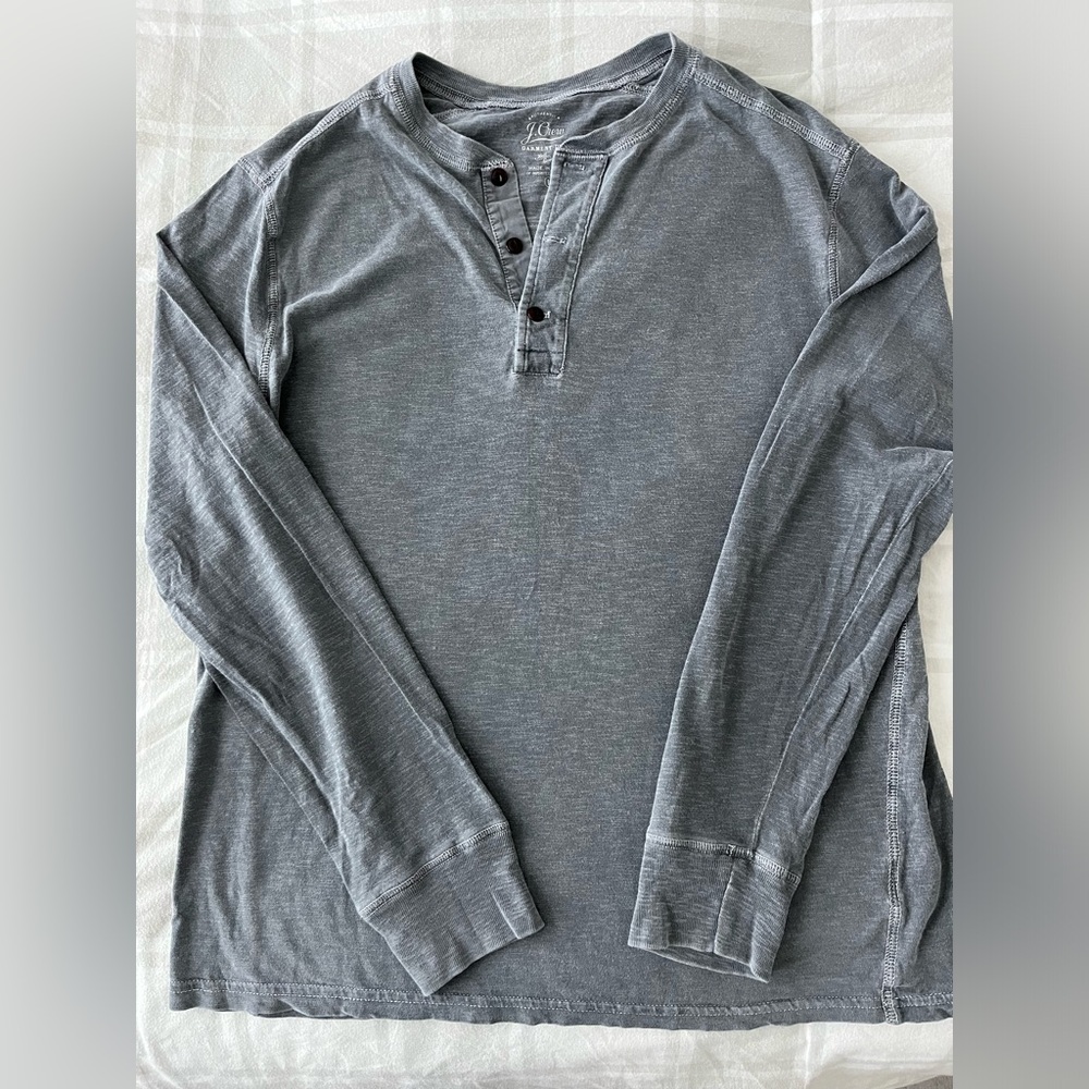 J crew 💯% cotton long sleeve shirt size L